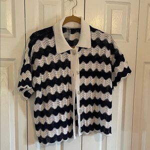 Lou and Grey Striped Knit Cardigan